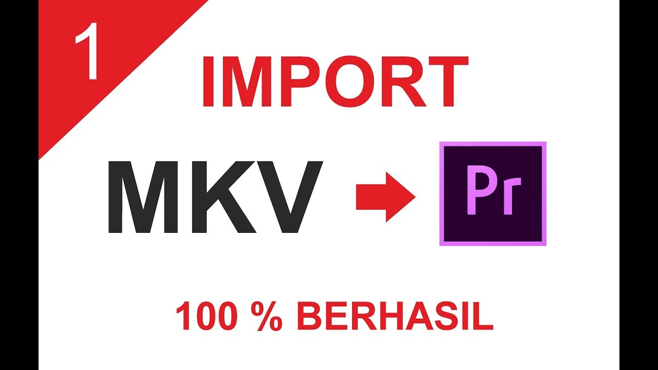 premiere import mkv